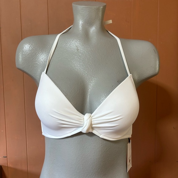 NWT Shade & Shore White Underwire Bikini Top 34C - Picture 2 of 12